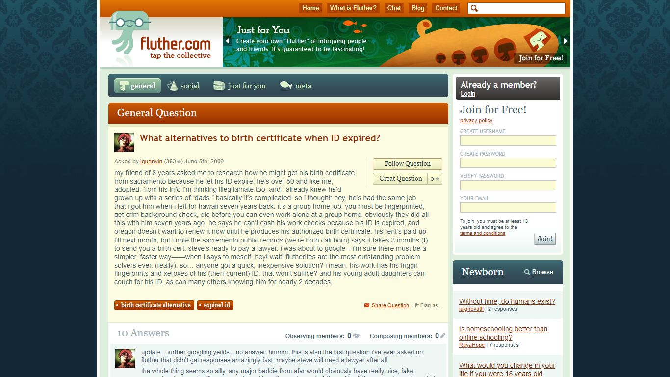 What alternatives to birth certificate when ID expired? - Fluther